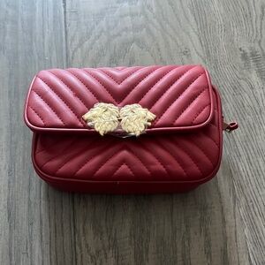 Zara Lions Head Waist Bag in Red